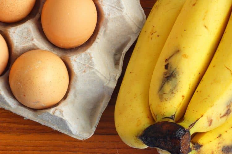 mặt nạ chuối cho tóc với trứng