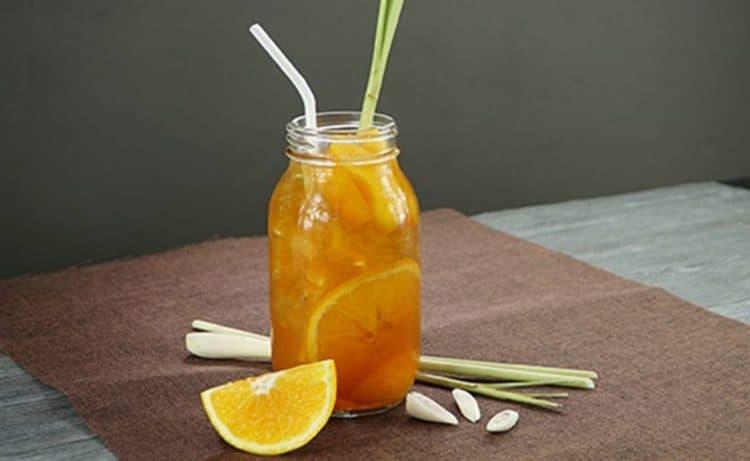 Cách làm trà cam sả