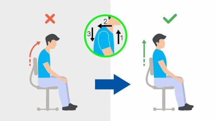 hướng dẫn tư thế ngồi đúng cách