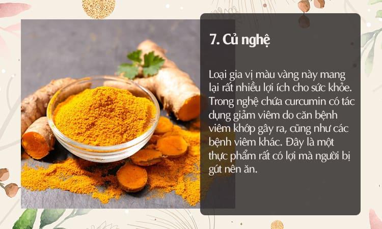 bệnh gút nên ăn nghệ