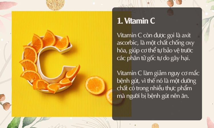 bổ sung vitamin C cho người bị gút