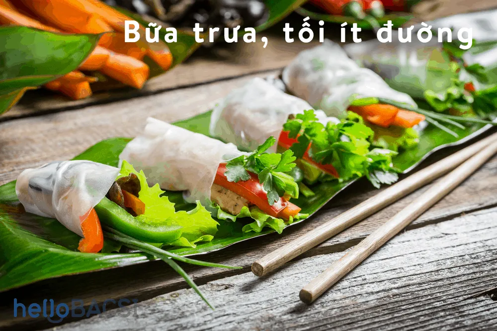 Bữa trưa bữa bối ít đường