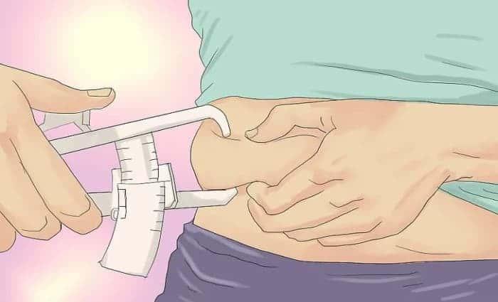 dùng thước kẹp đo lượng mỡ cơ thể