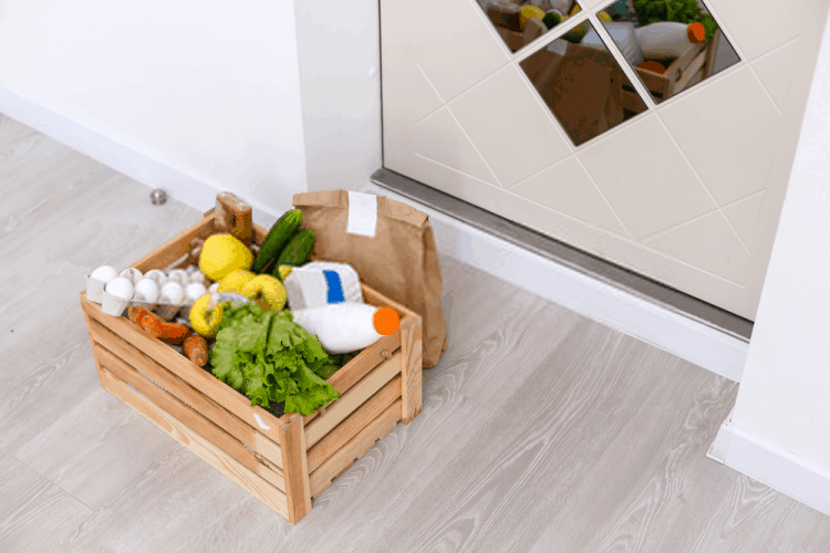 tránh virus trên mặt hàng tạp hóa