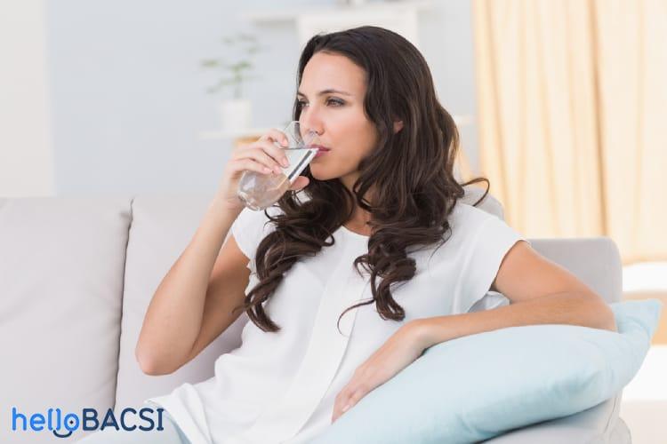 uống nước trước khi siêu âm thai