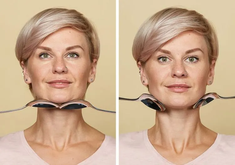 Cách massage mặt chống lão hóa làm gọn nọng cằm