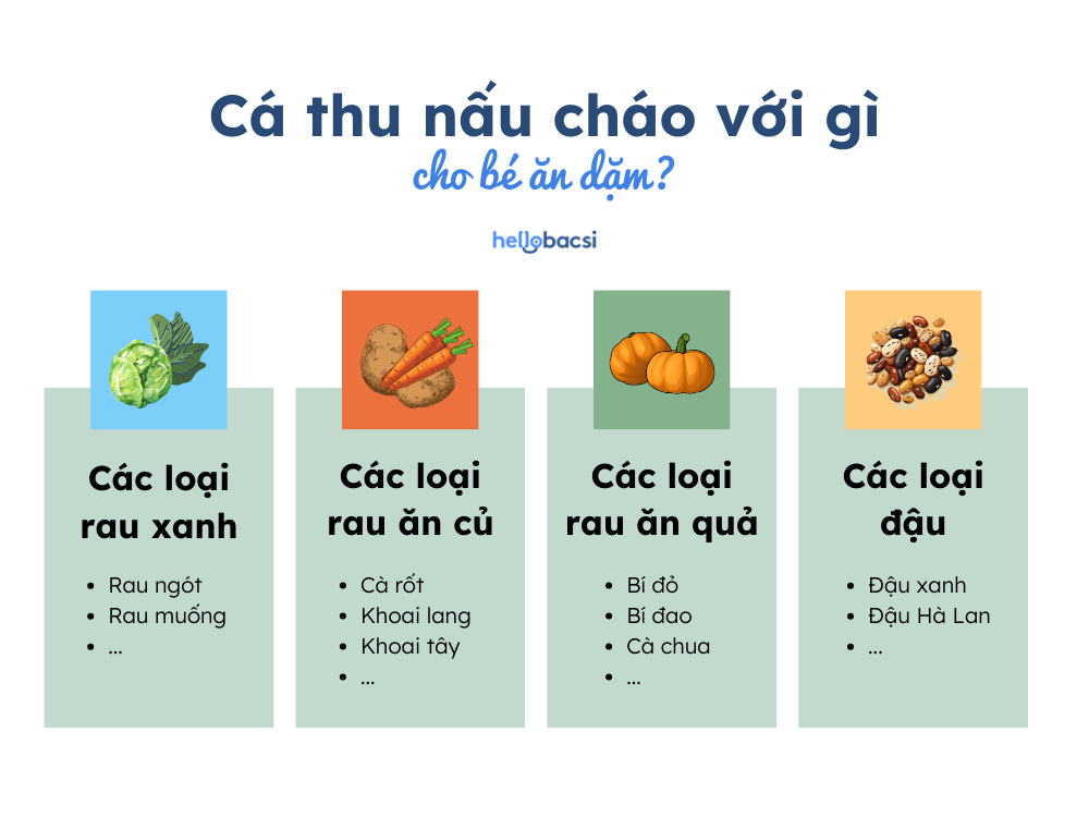 Cách nấu cháo cá thu cho bé ăn dặm