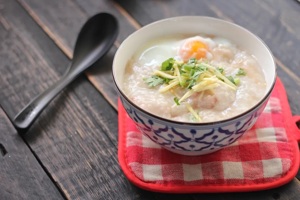 cháo sò huyết rau củ cho bé