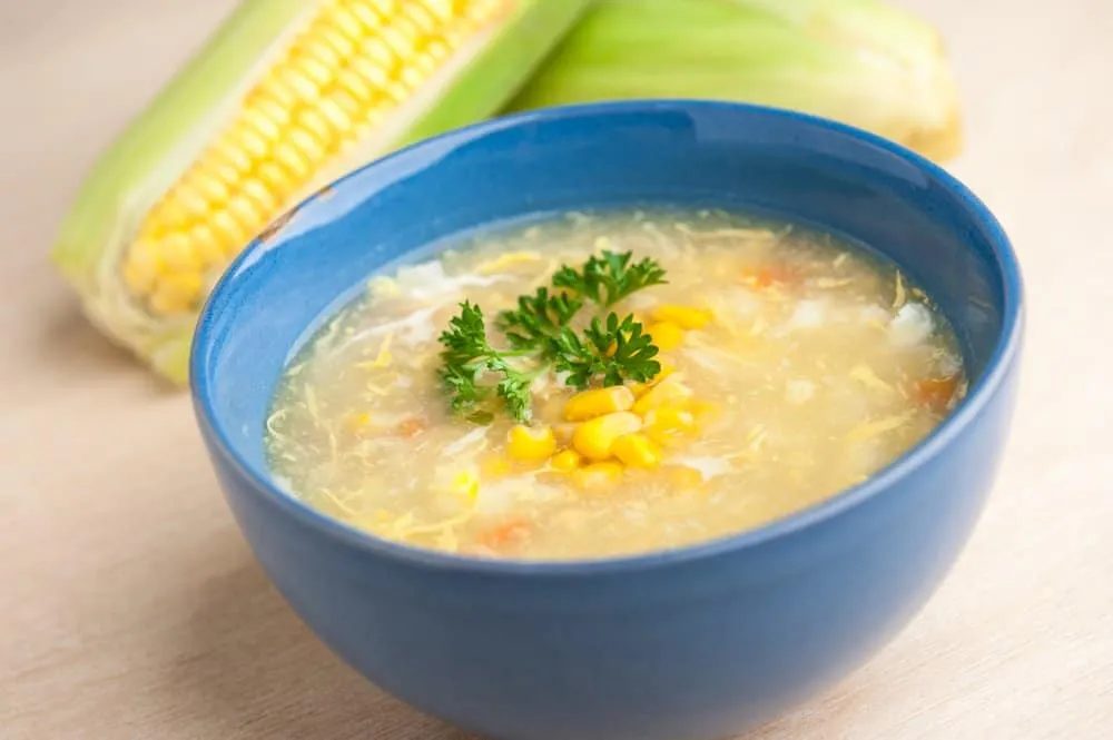 cách nấu súp gà ngô nấm