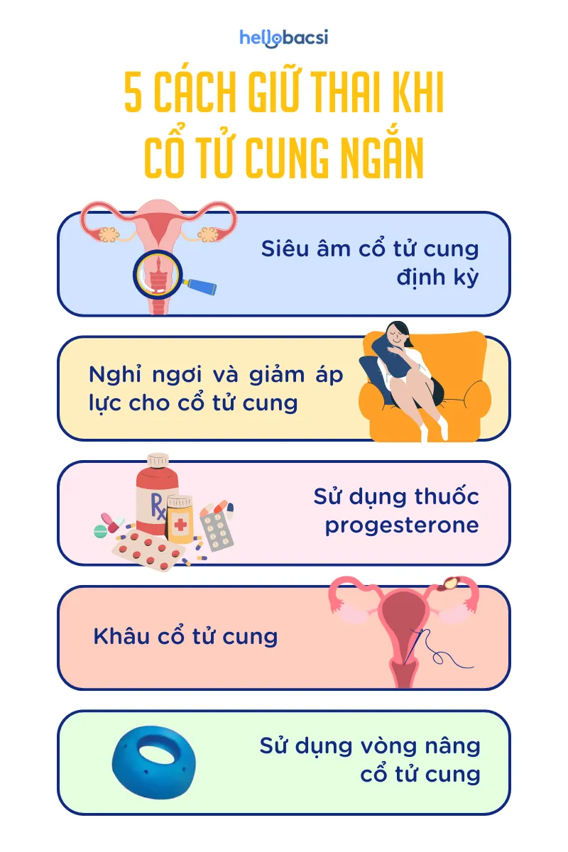 5 cách giữ thai khi cổ tử cung ngắn