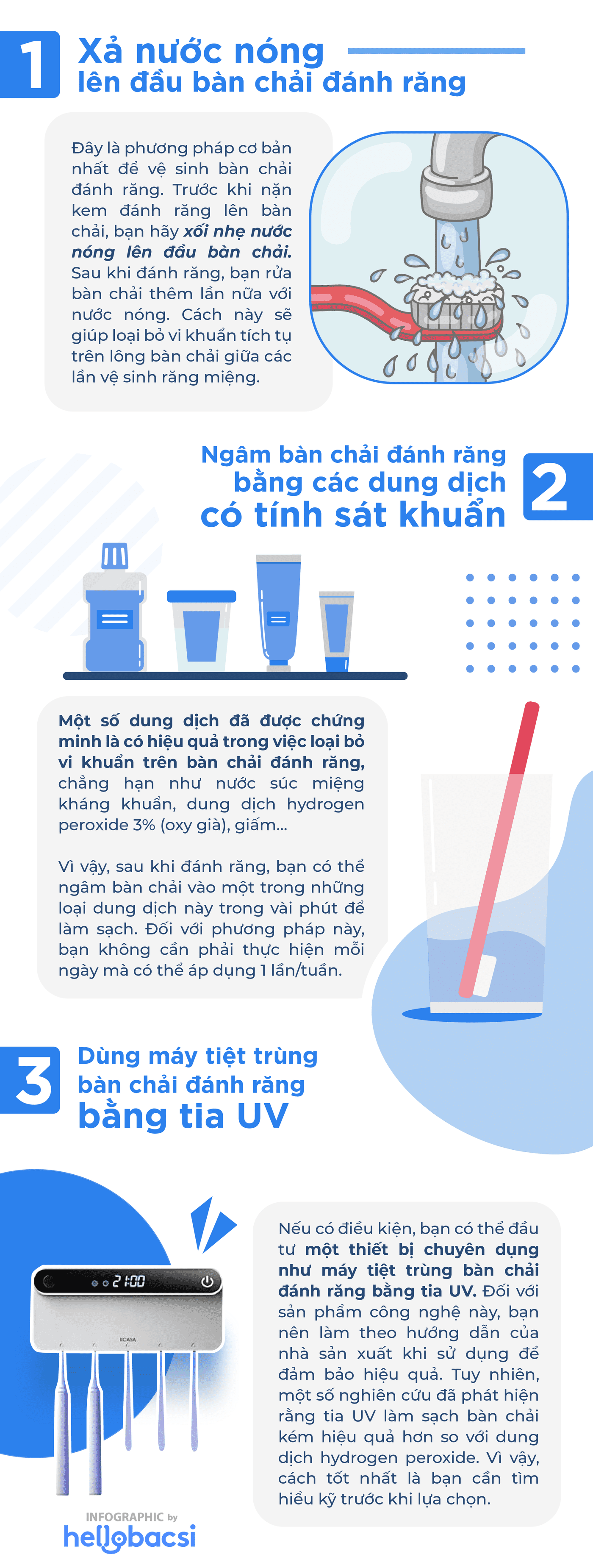 cách làm sạch bàn chải đánh răng 1