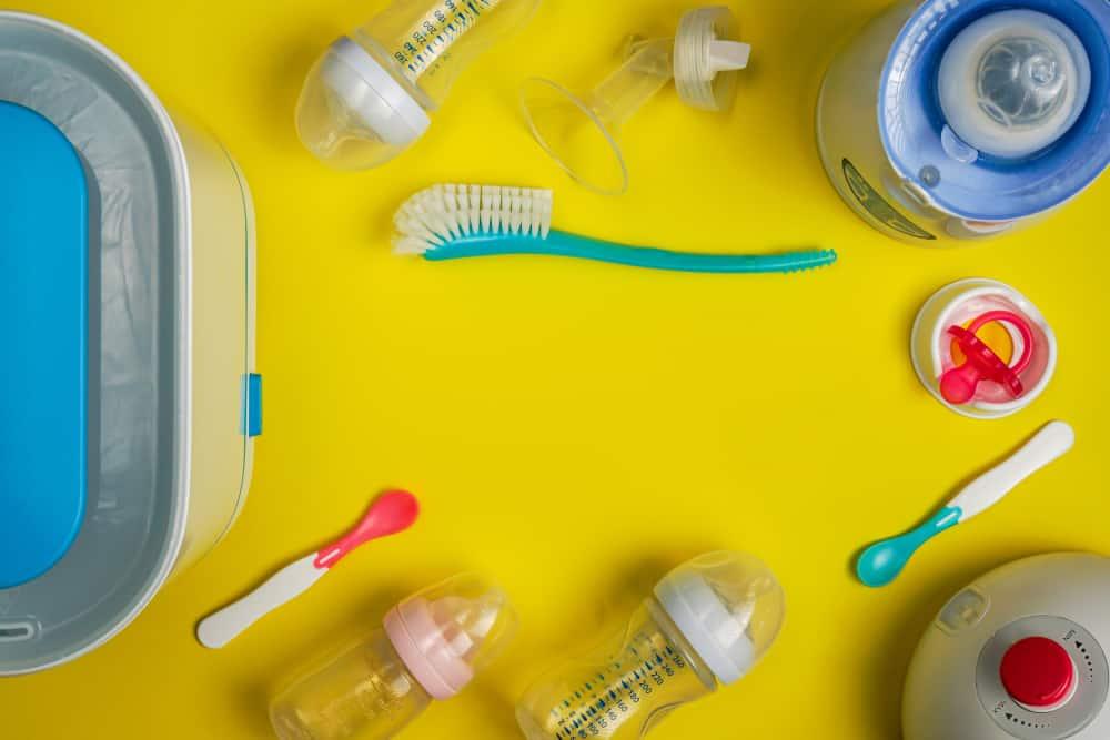 vệ sinh núm vú giả, bình bú