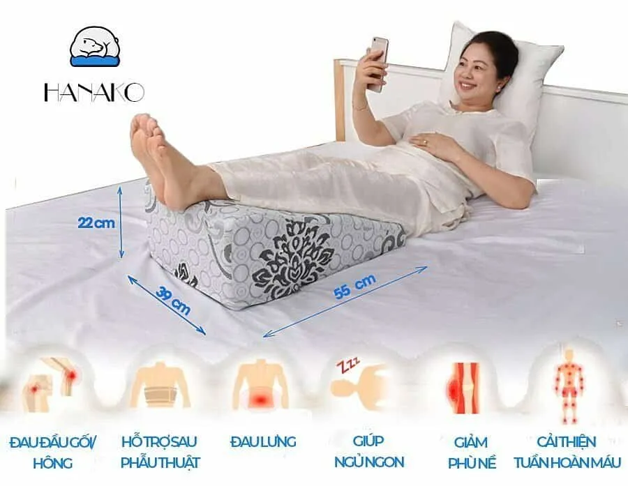 gối chống giãn tĩnh mạch