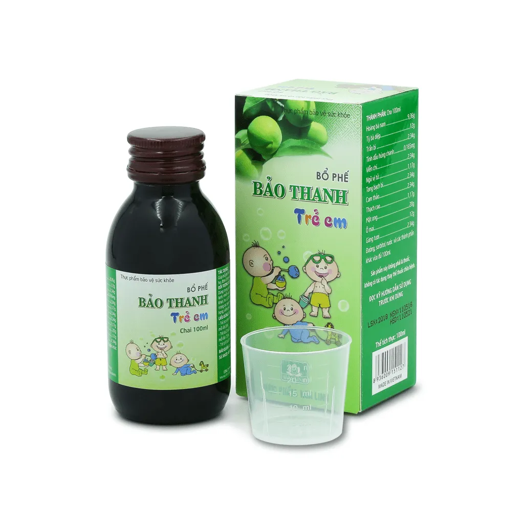 Siro trị ho cho bé: Bảo Thanh