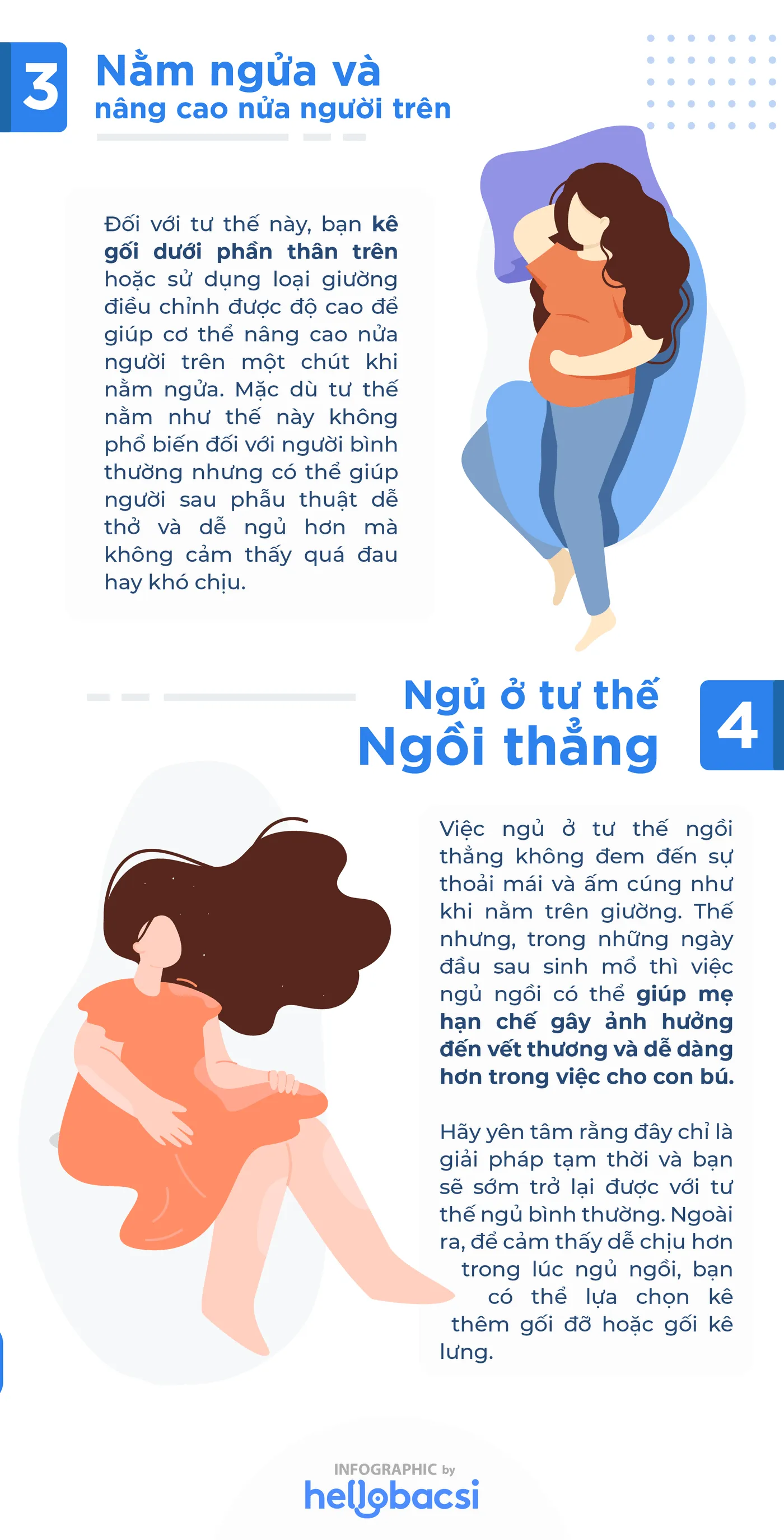 tư thế nằm sau sinh mổ 2