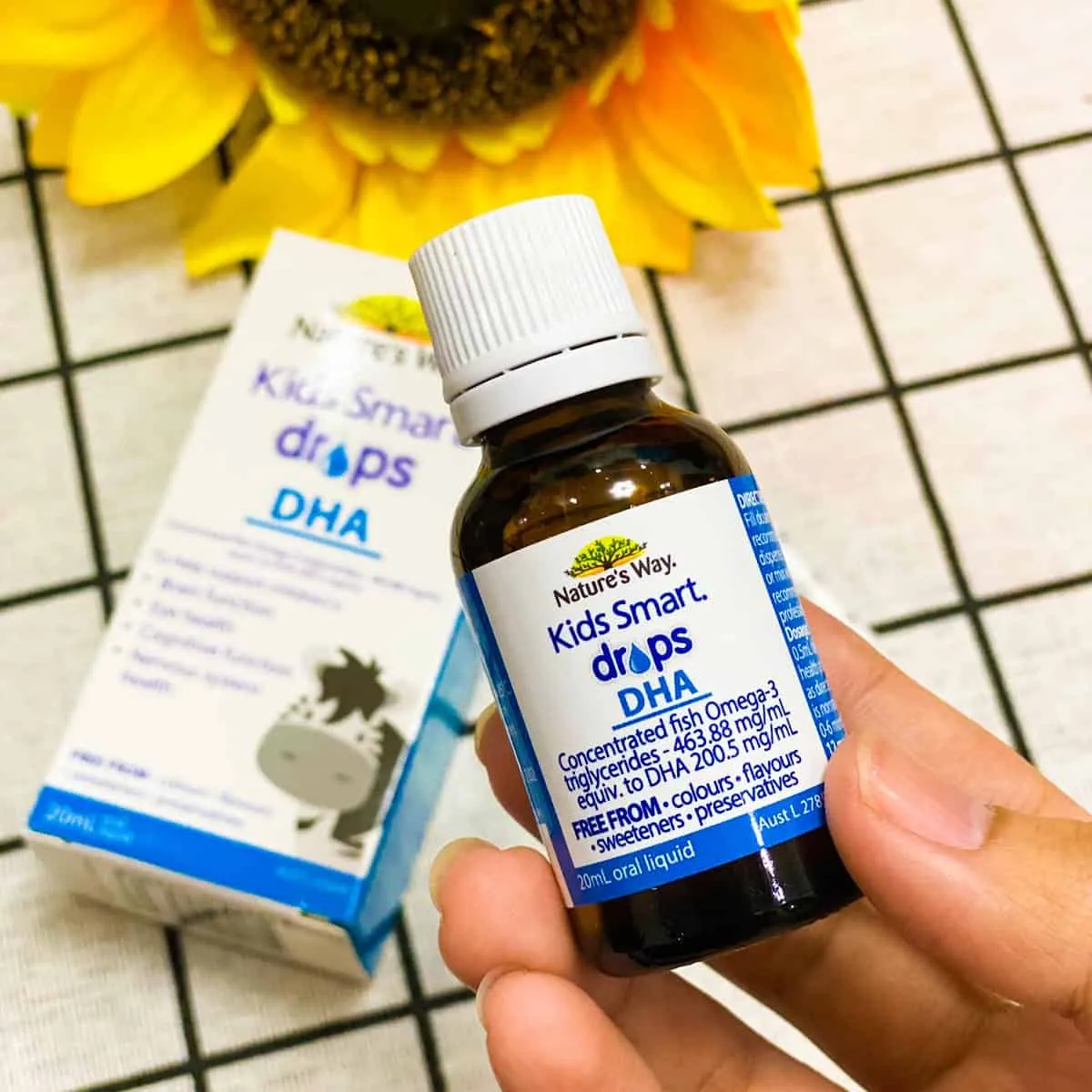 DHA cho bé loại nào tốt? DHA dạng siro Nature’s Way Kids Smart Drops