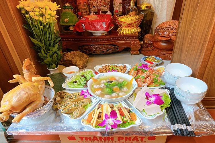 Mâm cúng rằm tháng Giêng: Mâm cỗ mặn