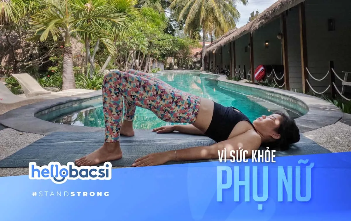 bài tập yoga cho bà bầu: tư thế cây cầu