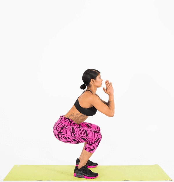 Bài tập thể dục buổi sáng cho nữ: Jumping squat