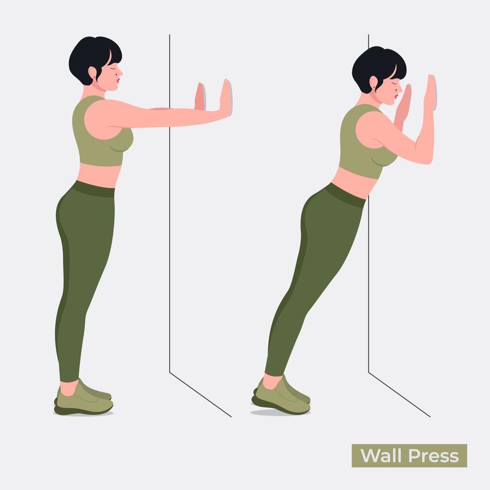 bài tập phục hồi teo cơ bắp chân - chống đẩy tường