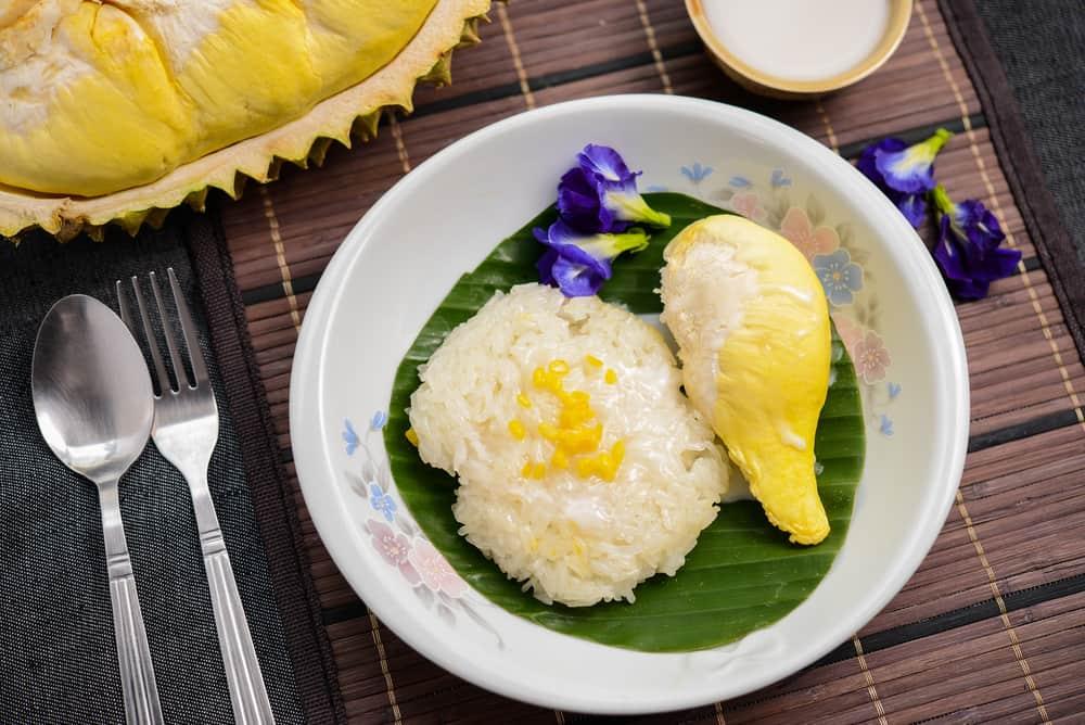 cách nấu xôi sầu riêng