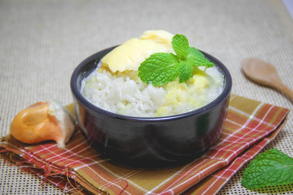 cách nấu xôi sầu riêng