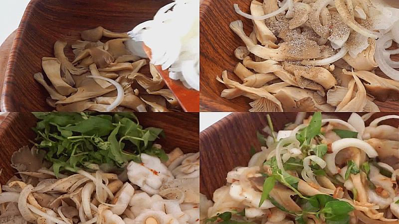 gỏi măng cụt chay