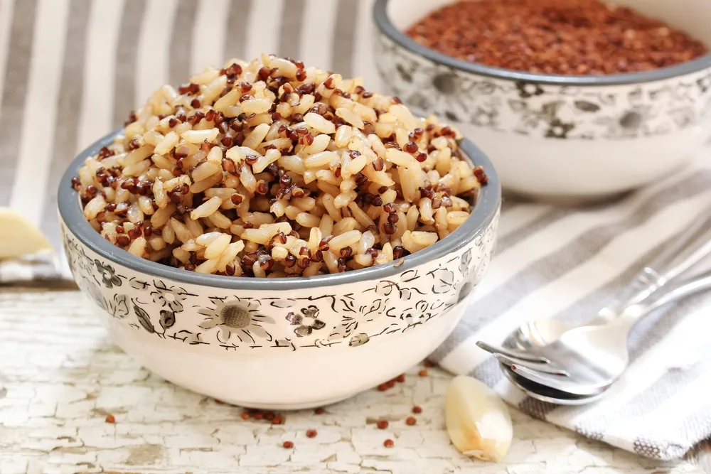 Nấu hạt diêm mạch với gạo