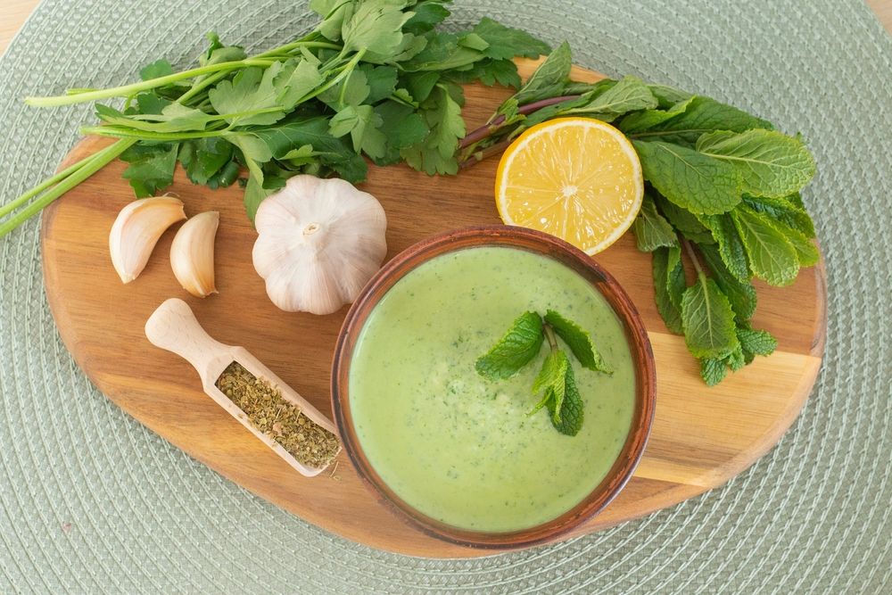 các loại sốt salad giảm cân - sốt ngò rí chanh 