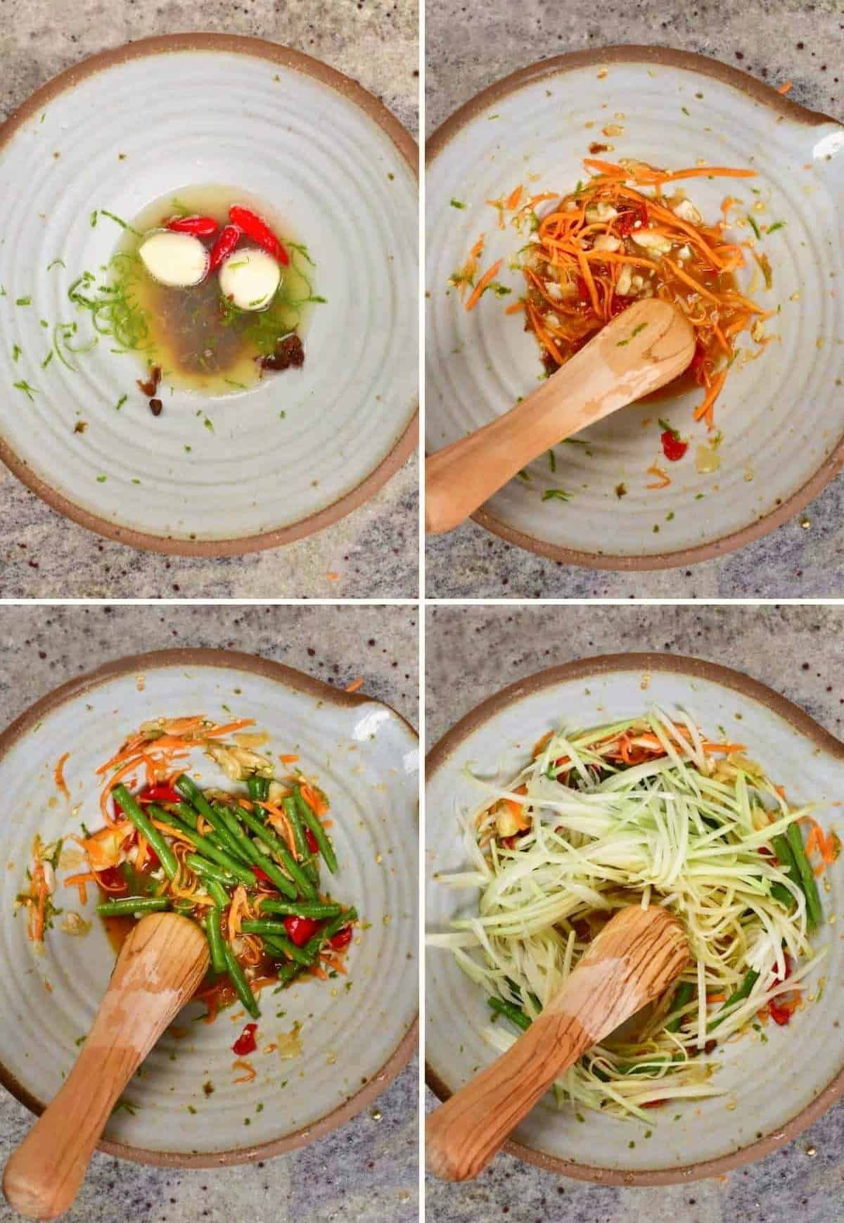 món chay ngon - gỏi đu đủ - 2