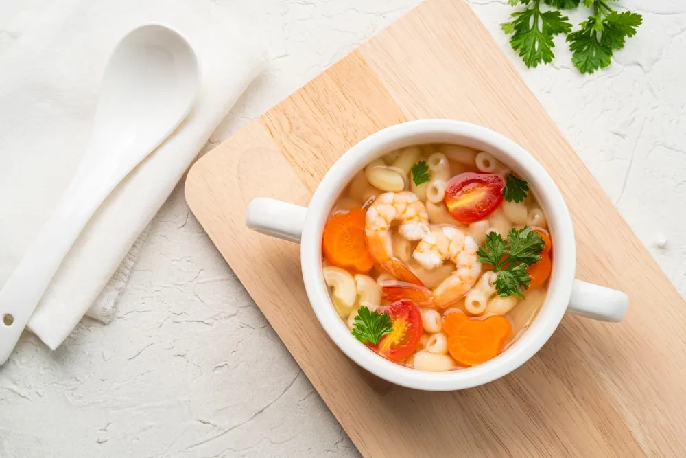 Cách nấu nui cho bé ăn dặm