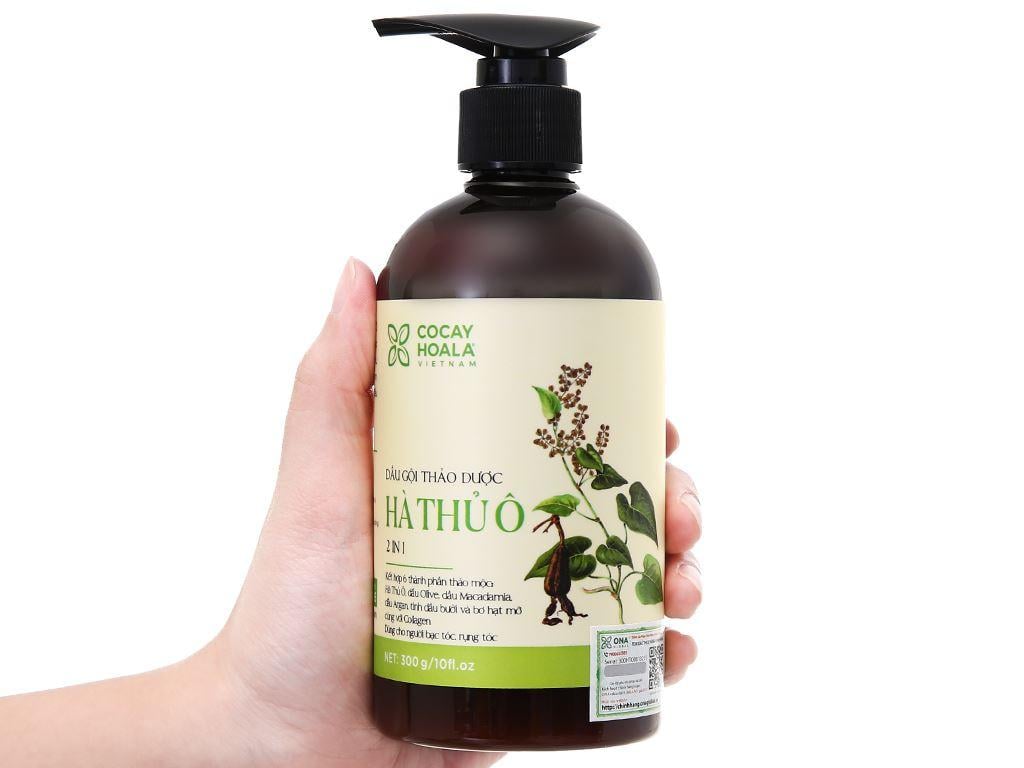 Dầu gội thảo dược Hà thủ ô trị rụng tóc