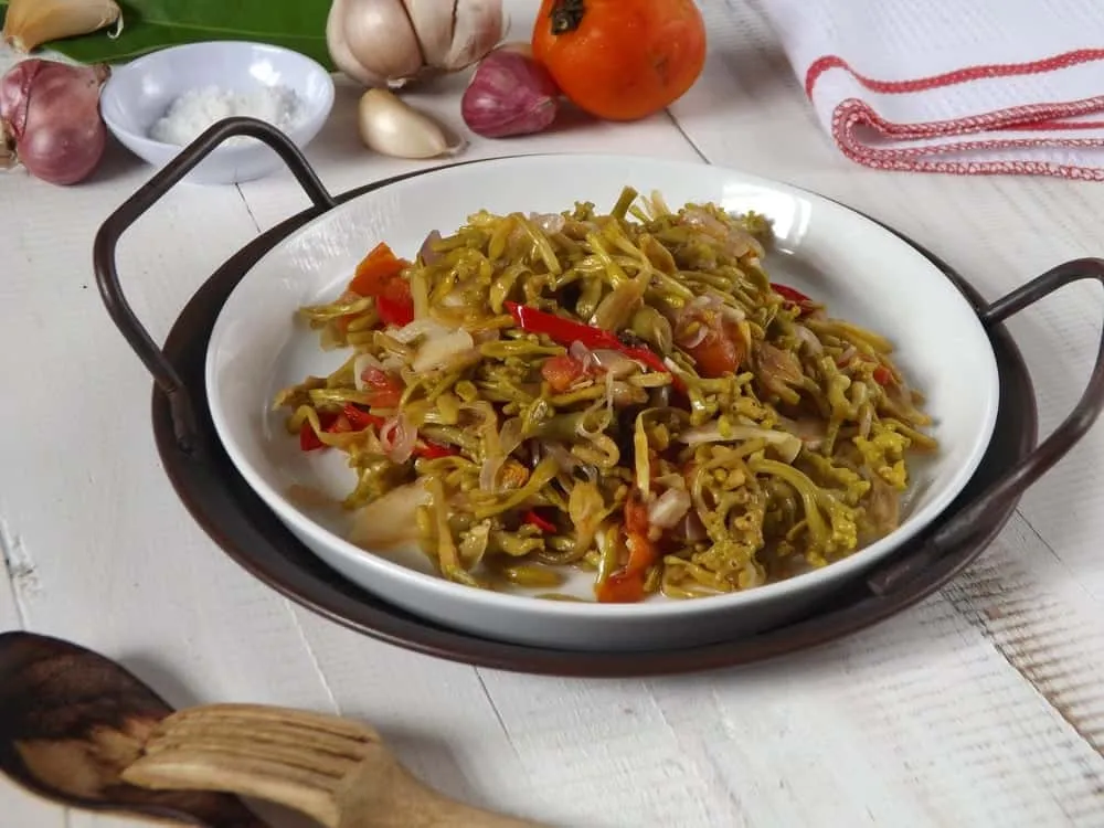 cách xào hoa đu đủ đực