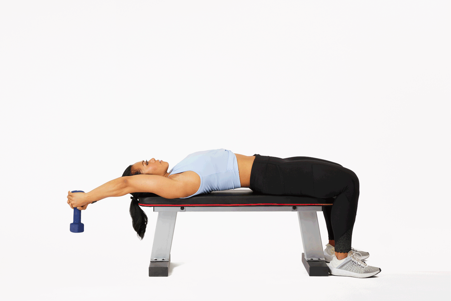 Móc (kéo) tạ hướng về ngực - Dumbbell pullover