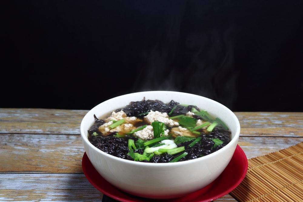 canh rong biển thịt bằm