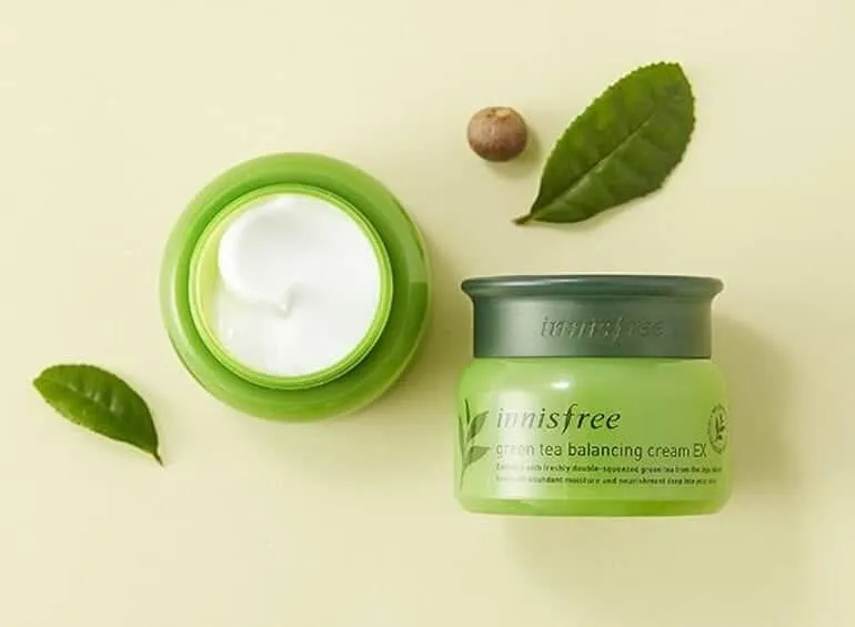 Green Tea Balancing Cream EX thuộc thương hiệu nổi tiếng của Innisfree đến từ Hàn Quốc