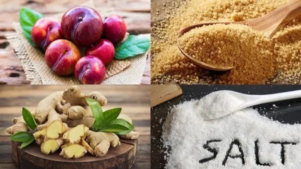 cách làm mứt mận hà nội - nguyên liệu