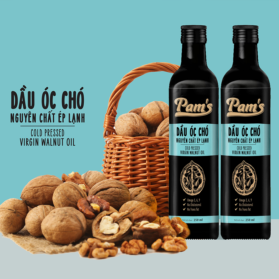 dầu óc chó cho bé ăn dặm pams 