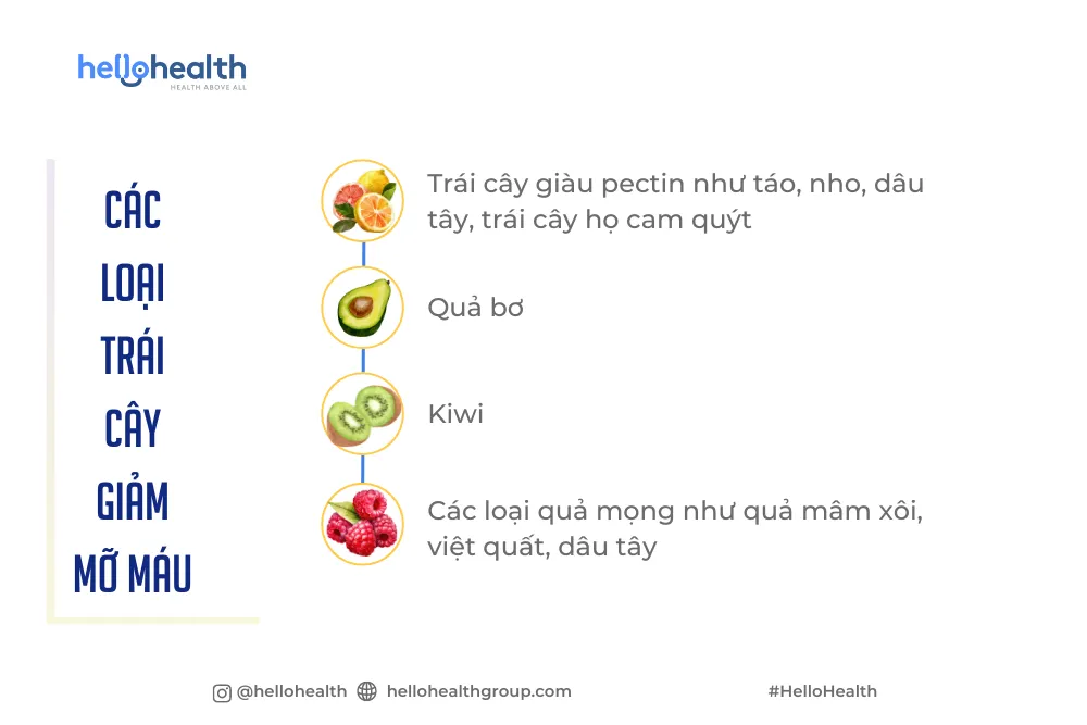 Các loại trái cây giúp giảm mỡ máu info 4