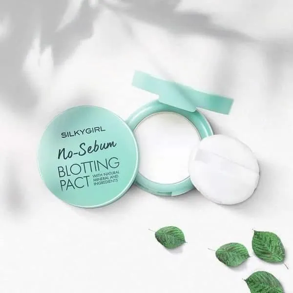Phấn phủ kiềm dầu dạng nén Silkygirl No Sebum Blotting Pact
