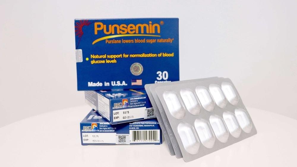 punsemin xua tan nỗi lo bệnh lý tiểu đường thành phần