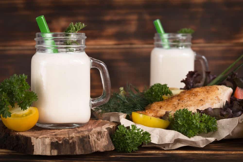 Sinh tố ức gà yến mạch