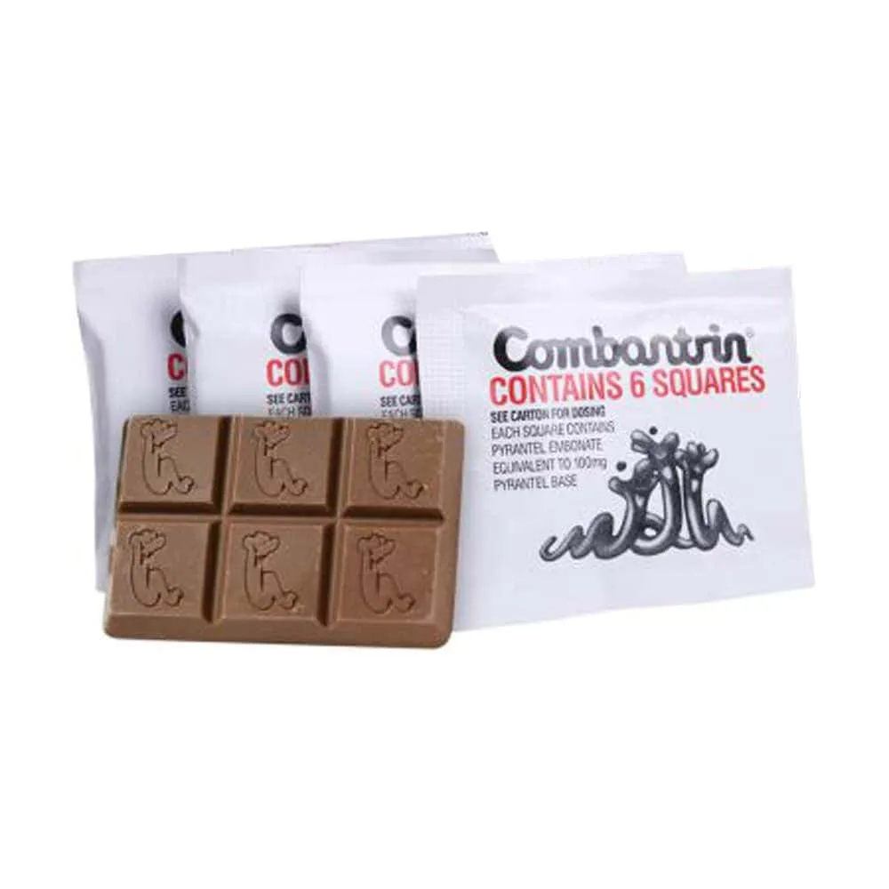 Combantrin chocolate squares