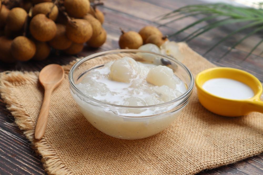 cách nấu chè nhãn tươi nước dừa