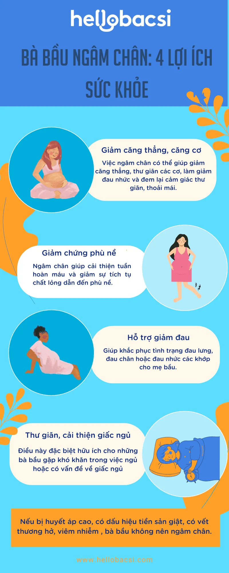 Lợi ích khi ngâm chân cho bà bầu