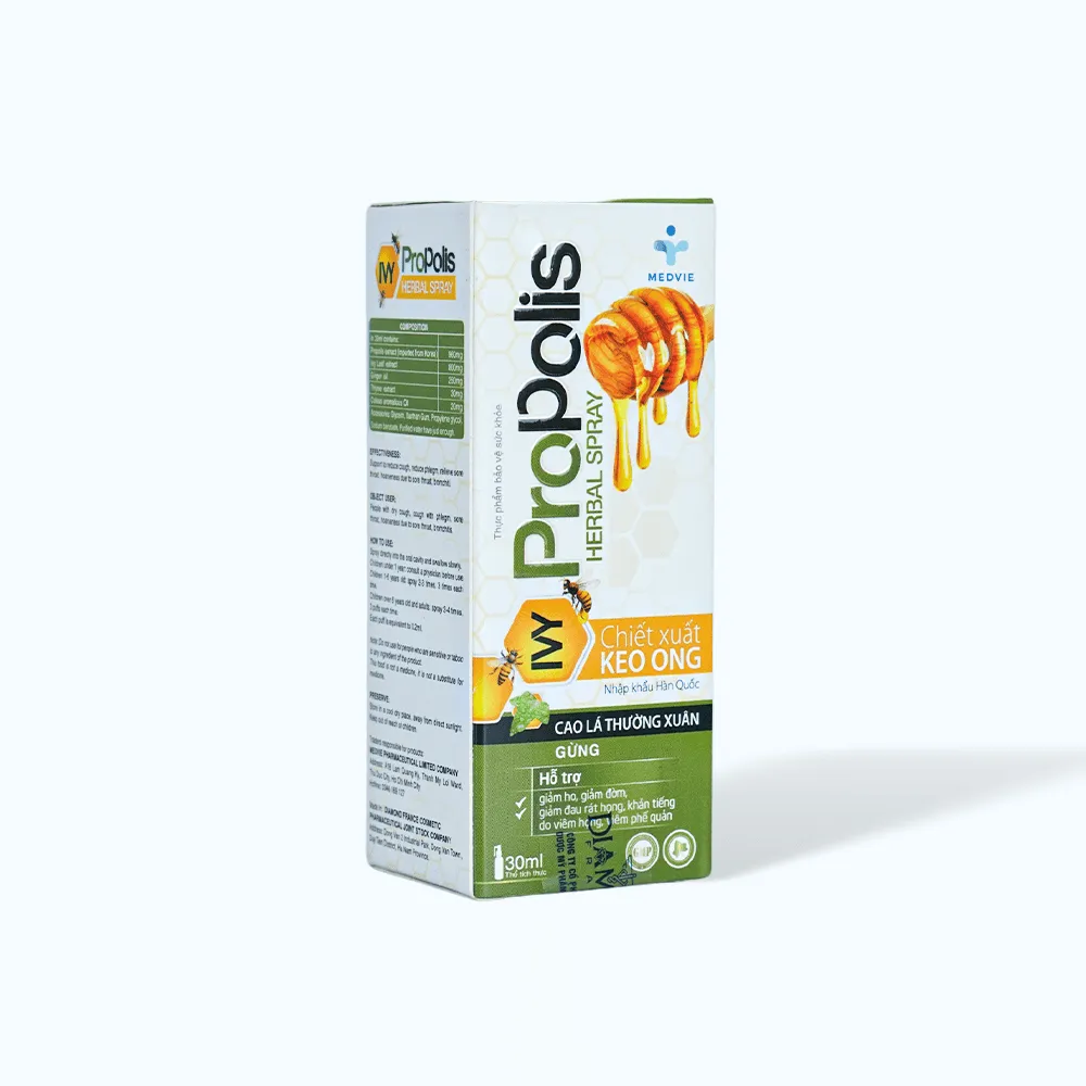 Xịt họng keo ong Ivy Propolis