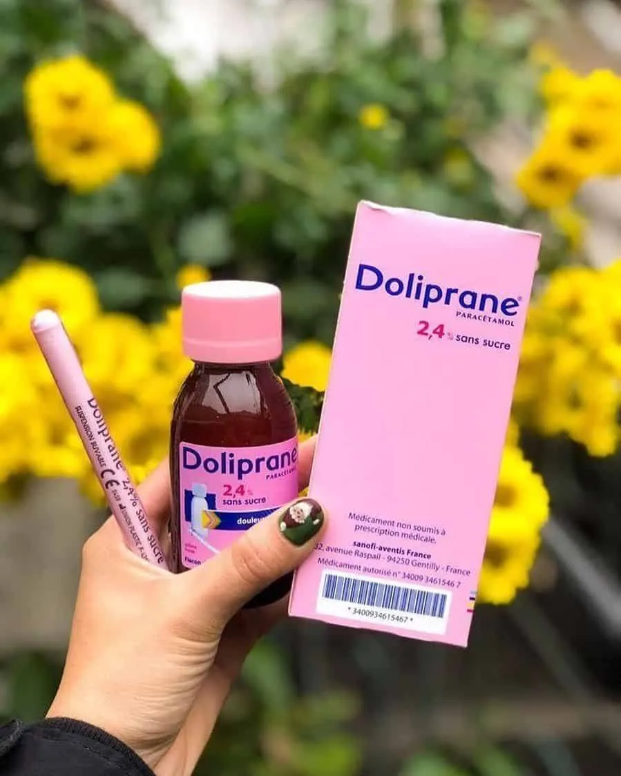 Bảo quản siro hạ sốt Doliprane