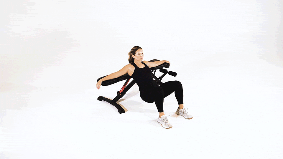 Minh họa bài hip thrust với băng ghế dài (GIF)