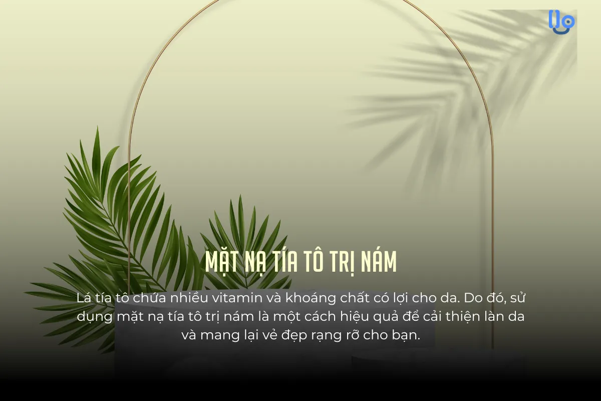 mặt nạ tía tô trị nám