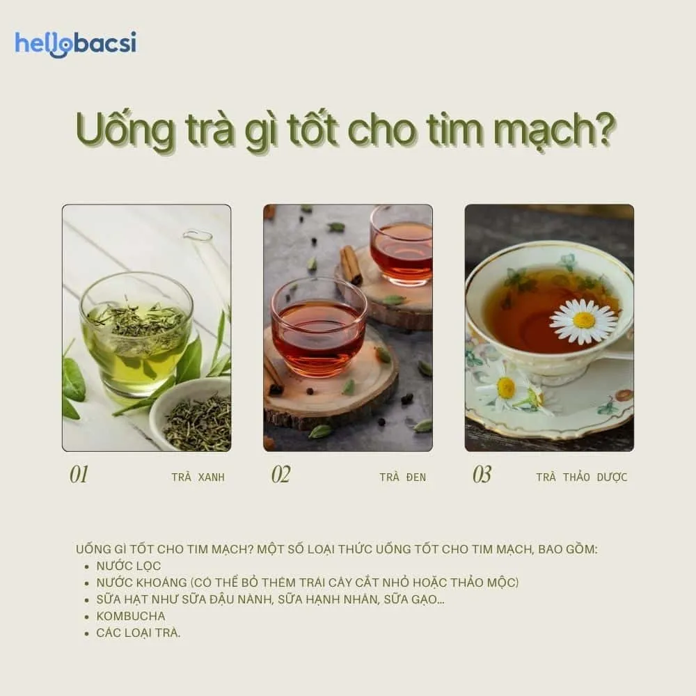 Uống trà gì tốt cho tim mạch?